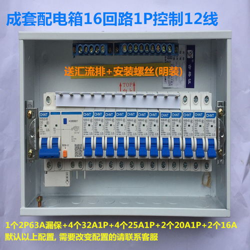 三室兩廳家庭用電升級之選 16回路暗裝強電箱與明裝配電箱套裝解析